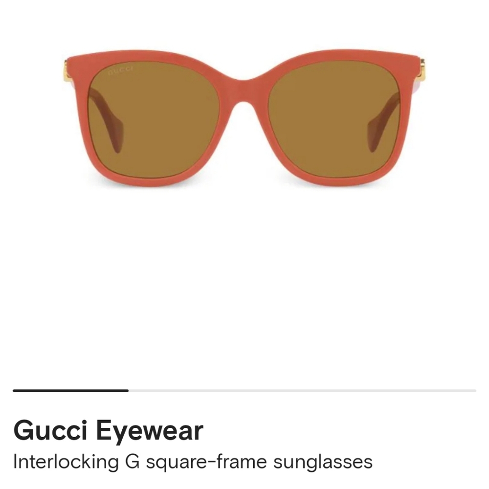 Gucci interlocking G square-frame sunglasses pink - Picture 13 of 16